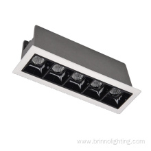 LED recessed grille linear light